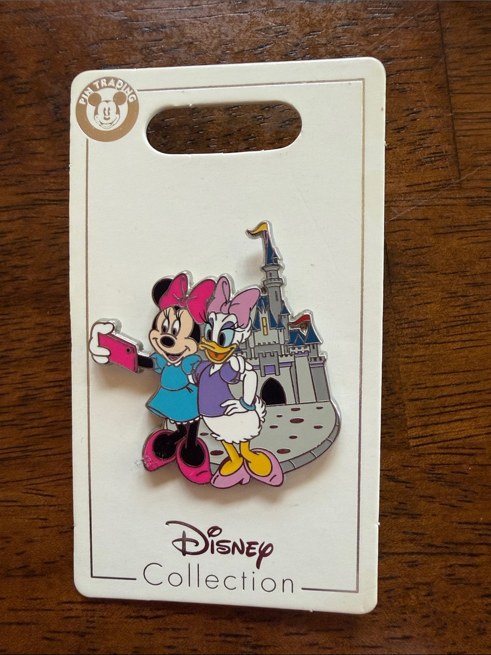 Disney Minnie & Daisy Castle Selfie Enamel Pin - Pink, Blue, Purple, Yellow